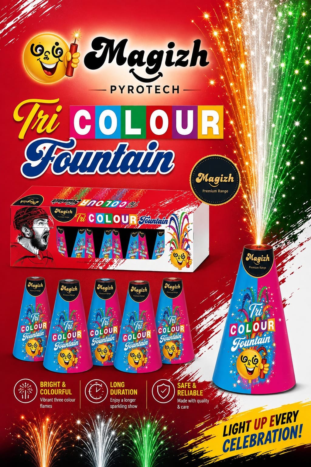 TRI COLOUR DELUX (5 PCS)-PREMIUM MAGIZH